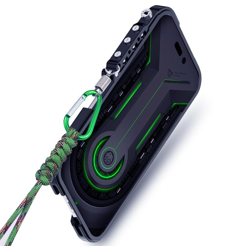 إيروريكس جراب هاتف بإطار معدني مجوف بتصميم Trigger لهاتف iPhone 12 Pro Max مع حبل (فضي) - Image 3