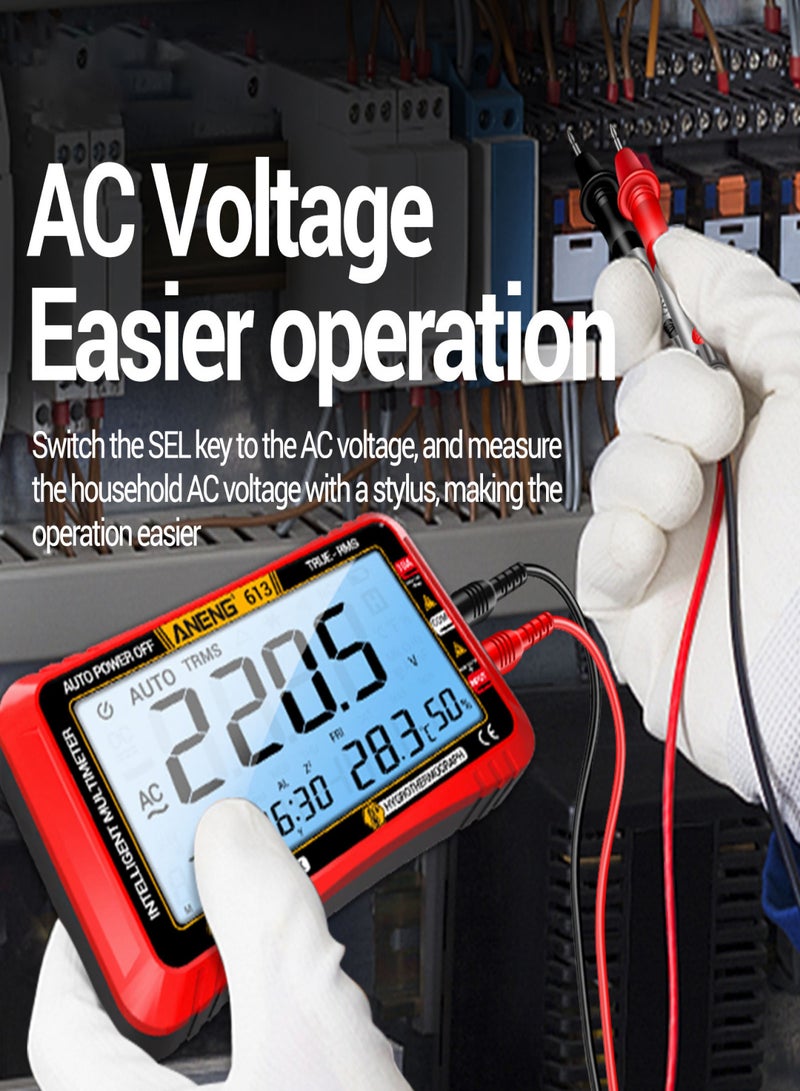 ANENG 613 3 in 1 Smart Multimeter Perpetual Calendar Temperature Hygrometer 4000 Counts Digital AC/DC Curent Voltage Resistance Capacitor Tester Professional Test Tools - Image 2