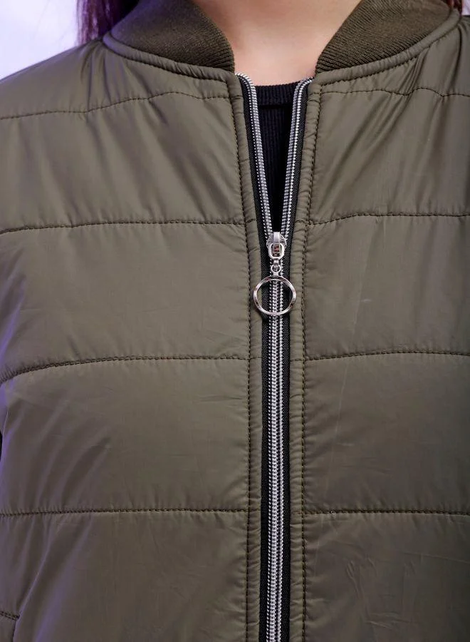 Freehand  Women Regular Fit Solid Puffer Jacket for Women | Best Price UAE