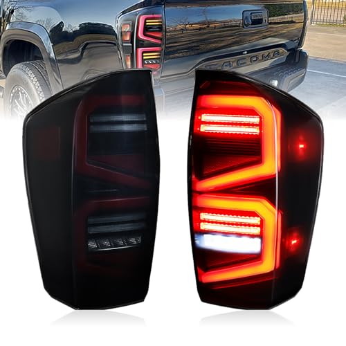Cavauu LED Tail Lights for Toyota Tacoma 2016 2017 2018 2019 2020 2021, 2016-2021 Tacoma Pickup Truck Tail lamps, Taillights Rear Brake Light - Image 1