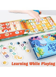 Generic 6-Piece Quiet Book Set for Toddlers, Early Learning Activities Puzzle Paste Matching Game Toy, Kids Educational Magic Tape Wooden Busy Books Toys  - Image 4
