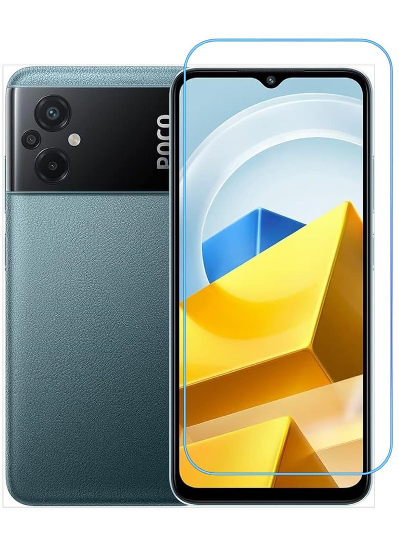 ACLIX Antistatic ESD Dustproof Premium Quality High Definition Clear Tempered Glass Screen Protector Designed For Xiaomi Poco M5 - Image 1