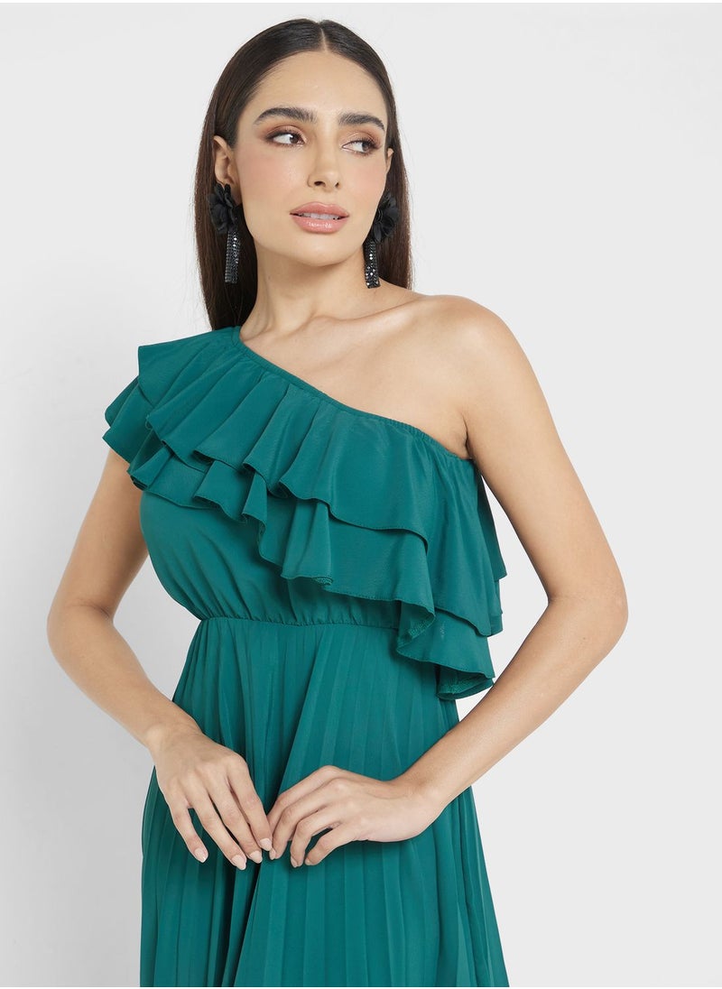 One Shoulder Ruffle Pleated Dress - pzsku/Z0D39742A0ADC74114755Z/45/_/1718239231/80511852-0b3b-474d-a77b-403ca5d42d90