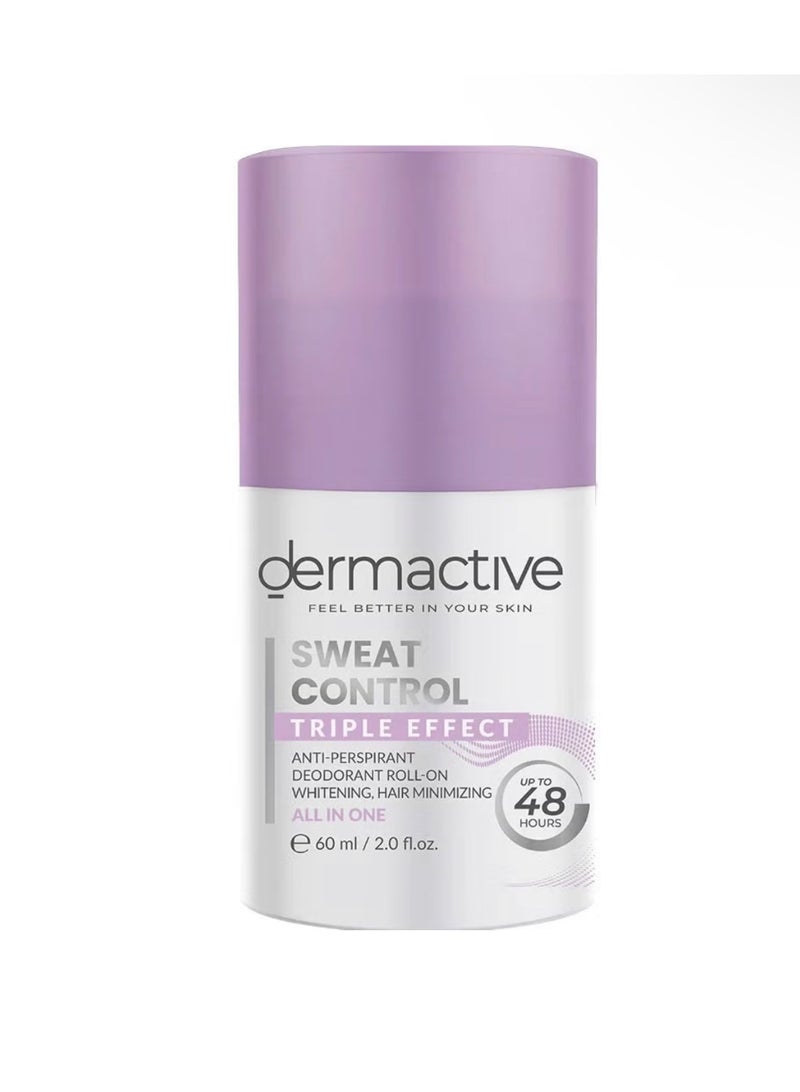 Dermactive Sweat Control Triple Effect Deodorant Roll-On 60 ml
