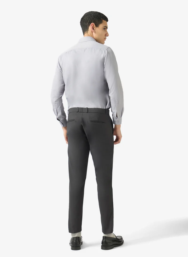 Robert Wood  Relaxed Fit Textured Formal Pants for Men | Best Price UAE
