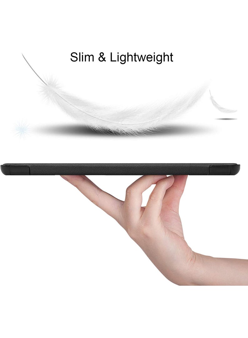 Protective Flip Case For Samsung Galaxy Tab S6 Lite (2024) With Trifold Stand Auto Wake Sleep Shockproof Cover Worry less Yoga more