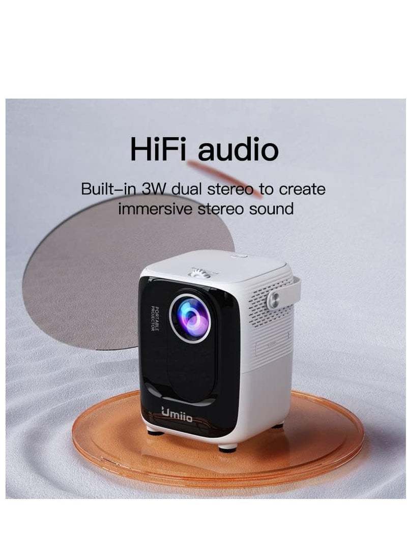 Portable Chip Intelligence 5G Projector Support WiFi, Bluetooth HD With Aspect Ratio For Home - Image 3