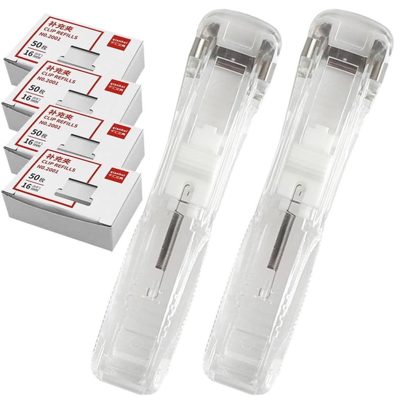 Clip Refillable Stapler For Office School Use 200pcs Clips Portable Dayi Life - Image 2