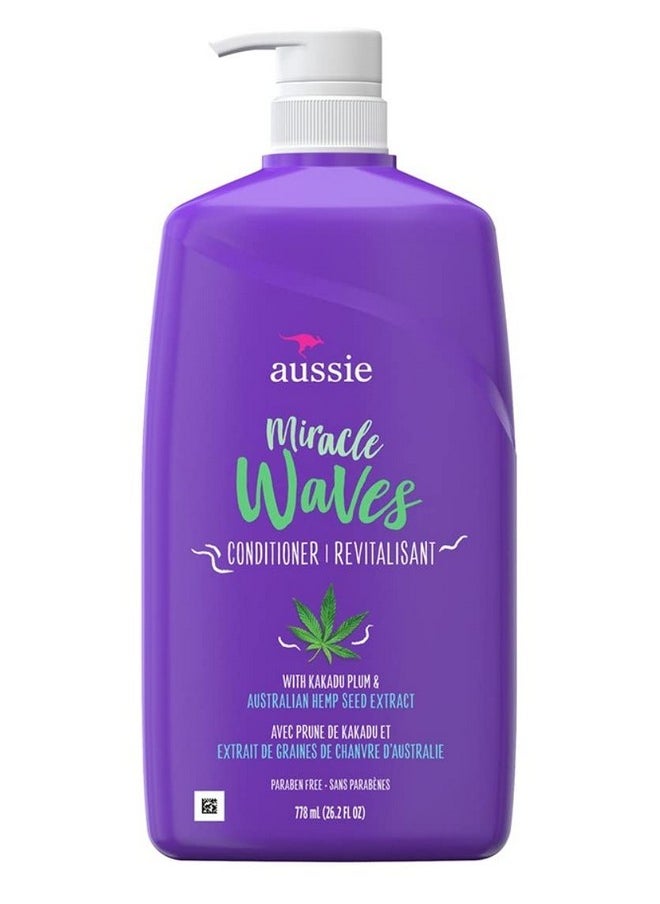 Ausie - Aussie Conditioner Miracle Waves 26.2 Ounce (778Ml) (Pack Of 2) - Image 1
