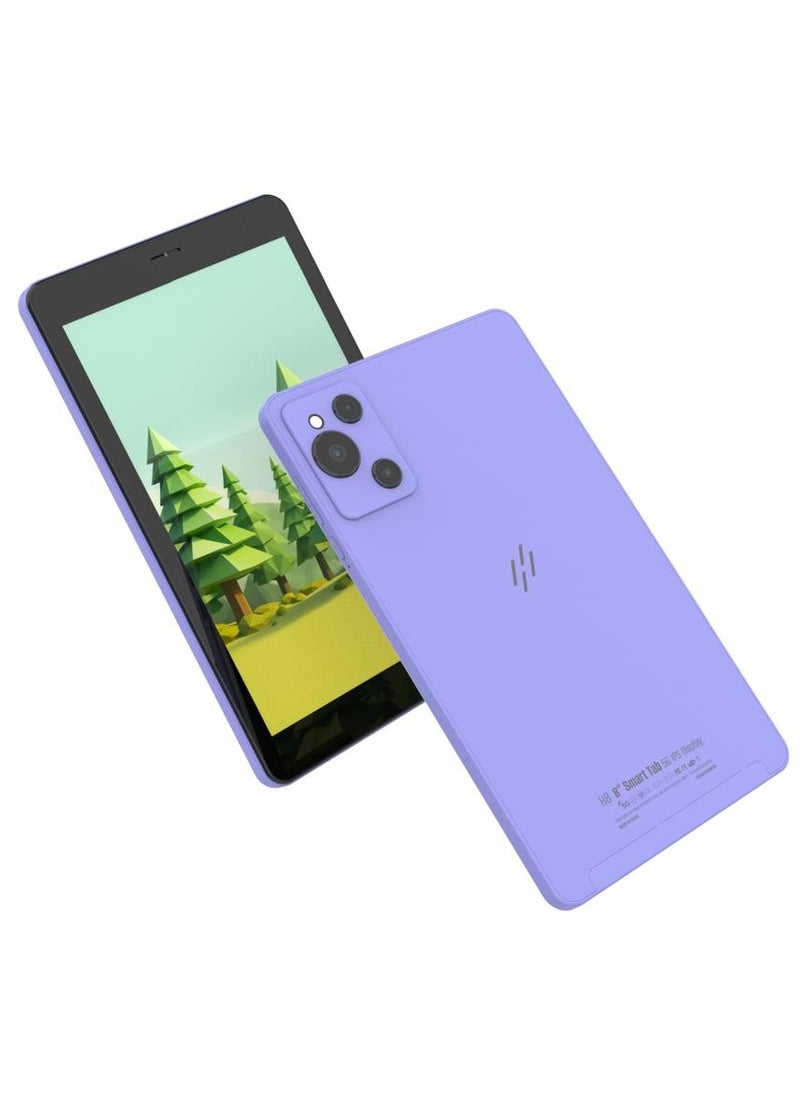 HEATZ Premium H8 Tablet 8 Inch Dual SIM Purple 8GB RAM 512GB 5G With Bluetooth Keyboard  - Image 4