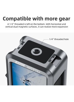 TELESIN TELESIN Aluminium Alloy Frame Case For DJI ACTION 4 3 Metal Cage Quick Release Mount with Cold Shoe Full Protective Frame Case  - Image 5