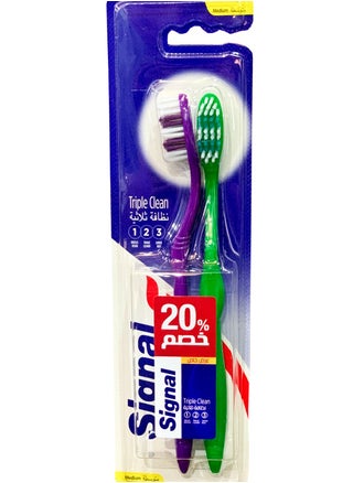 Signal Toothbrush Triple Clean Medium Multi Colour - pzsku/Z0D3A0BA16BCD18FD27D8Z/45/1747834149/c3a16956-2088-488d-b990-cf6435245682