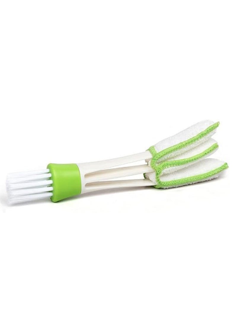 Generic Air Outlet Cleaning Brush Automotive Air Conditioner Brush Double-ended Cleaning Tool Soft Brush Sweeper for Cleaning Air Outlet Shutter Air Conditioner Car Interior - Image 1