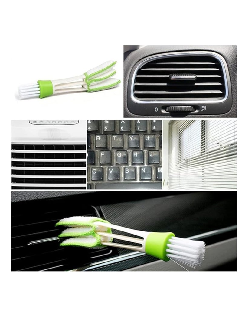 Generic Air Outlet Cleaning Brush Automotive Air Conditioner Brush Double-ended Cleaning Tool Soft Brush Sweeper for Cleaning Air Outlet Shutter Air Conditioner Car Interior - Image 4