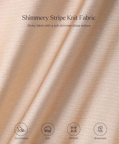 Popilush A-line Dresses for Women All in One Shapewear Tummy Control Corset Spaghetti Strap A-Line Midi Tea Party Dress for Evening Formal Champagne - Image 5