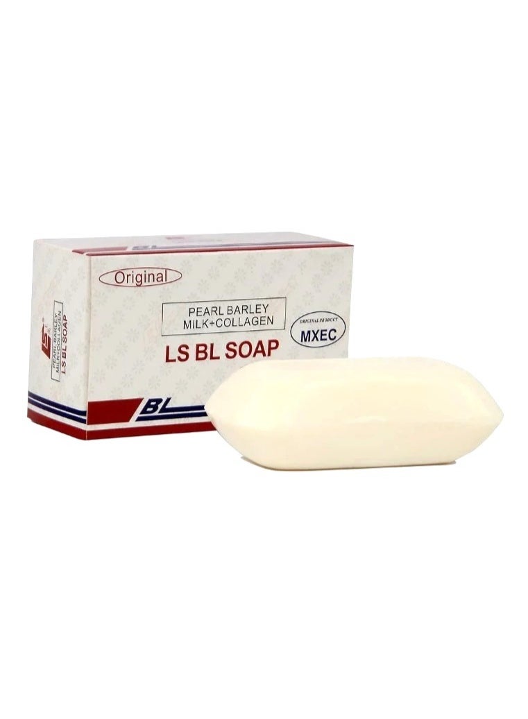 BL Original Pearl Barley Milk + Collagen LS BL Soap 115g | Moisturizing & | Nourishing Cleansing Bar for Soft & Radiant Skin - Image 1