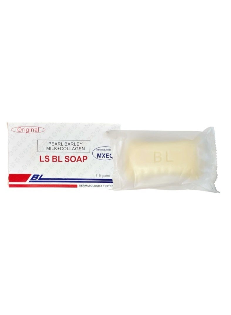 BL Original Pearl Barley Milk + Collagen LS BL Soap 115g | Moisturizing & | Nourishing Cleansing Bar for Soft & Radiant Skin - Image 2