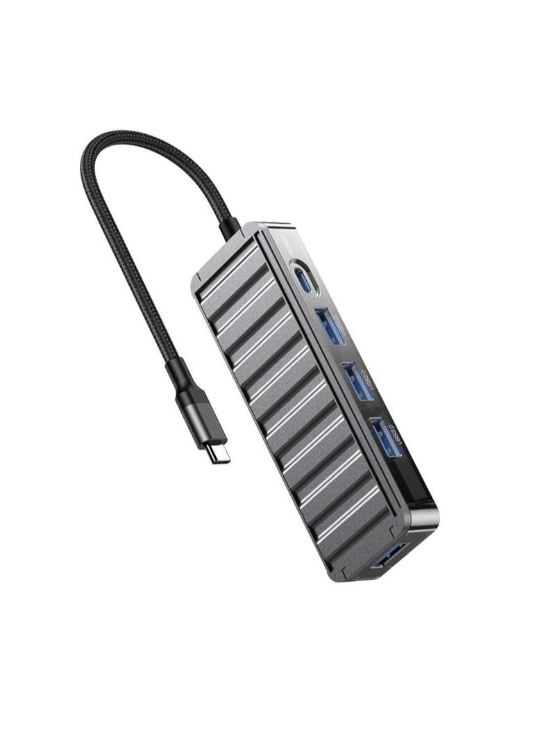 VOLT 5-in-1 High Quality Data Transfer & Fast Charging (USB-A, USB-C) Adapter & Hub | Powerful & Durable Performance | 5-in-1 Docking Station Supports Mac OS/Windows/Android  - Image 1