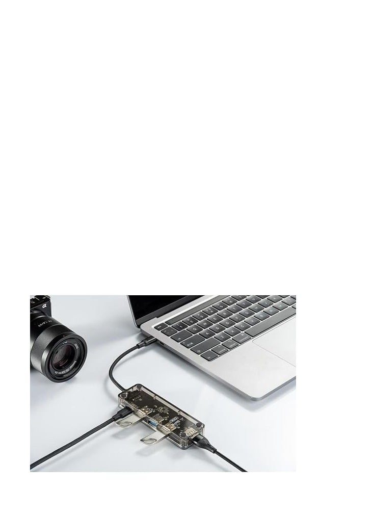 VOLT 5-in-1 High Quality Data Transfer & Fast Charging (USB-A, USB-C) Adapter & Hub | Powerful & Durable Performance | 5-in-1 Docking Station Supports Mac OS/Windows/Android  - Image 2