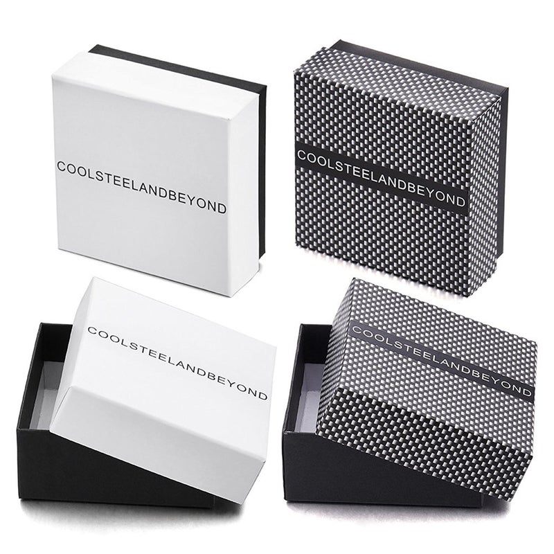 COOLSTEELANDBEYOND Beads Bracelet for Women Men with Cubic Zirconia Protection Evil Eye - Image 4