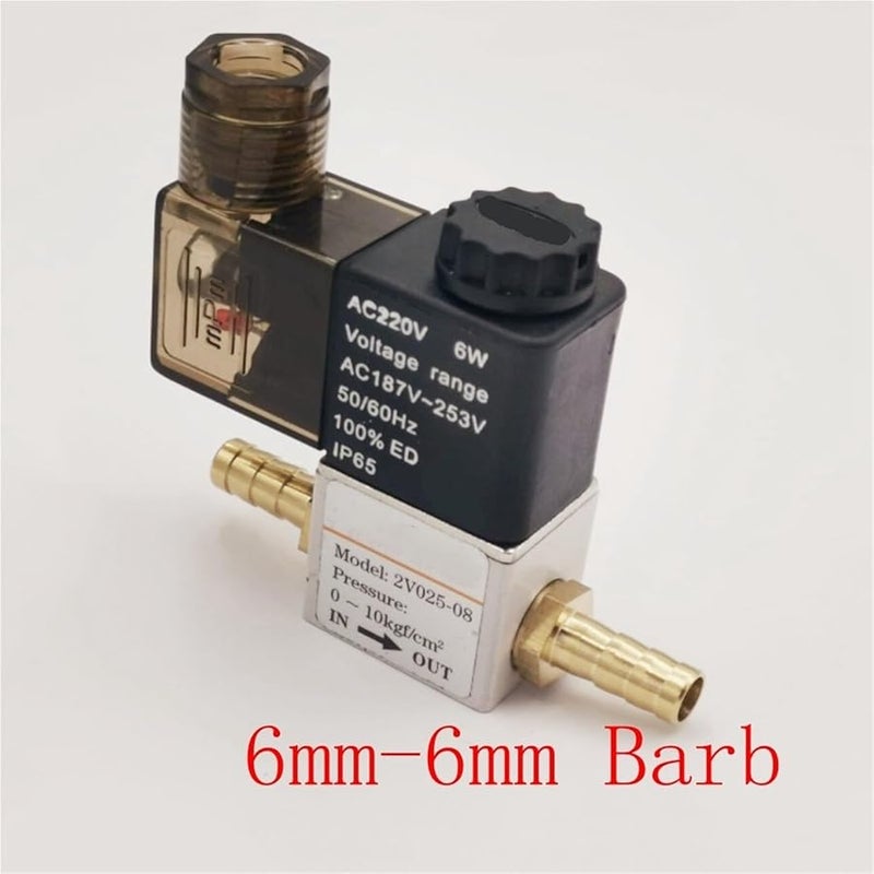 Pneumatic Solenoid Valve 2 Position 2 Port Normally Closed DC24V 6mm Barb - Image 3