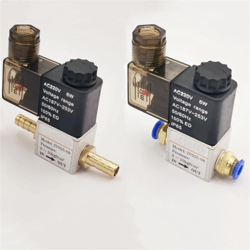 Pneumatic Solenoid Valve 2 Position 2 Port Normally Closed DC24V 6mm Barb - Image 4