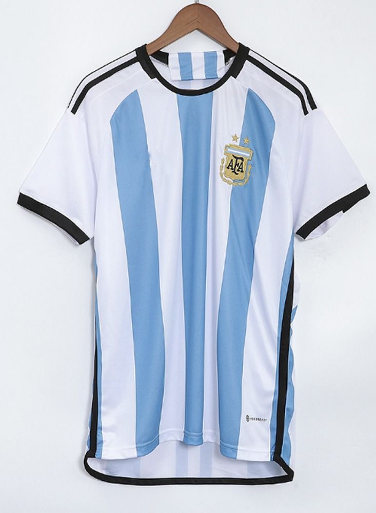 Argentina Three Star Home Jersey Kit 2022 (Jersey+Shorts)-Champion Edition - Image 3