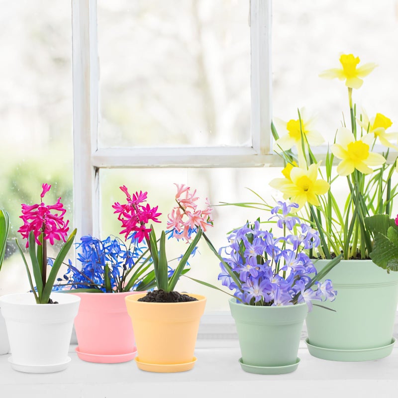 GARDIFE 20 Pack 4 inch Plant pots, planters for Indoor Plants, Flower pots, Color - Image 4