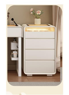 AWD Vanity Table with Mirror, Dressing Table with Chair, White Modern Vanity Table for Women Makeup Desk with Storage Drawers, Lighted Mirror, Women's Bedroom Vanity Desk.  - Image 3