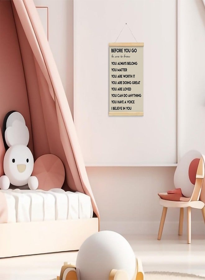 foedor Mental Health Positive Affirmations Inspirational Wall Art Decor, Therapist Calming Teacher Nurse Wall Art for Office, Door Decor for Office Classroom Kids Teen Room Playroom, Wood Posters 12x16 In - Image 4