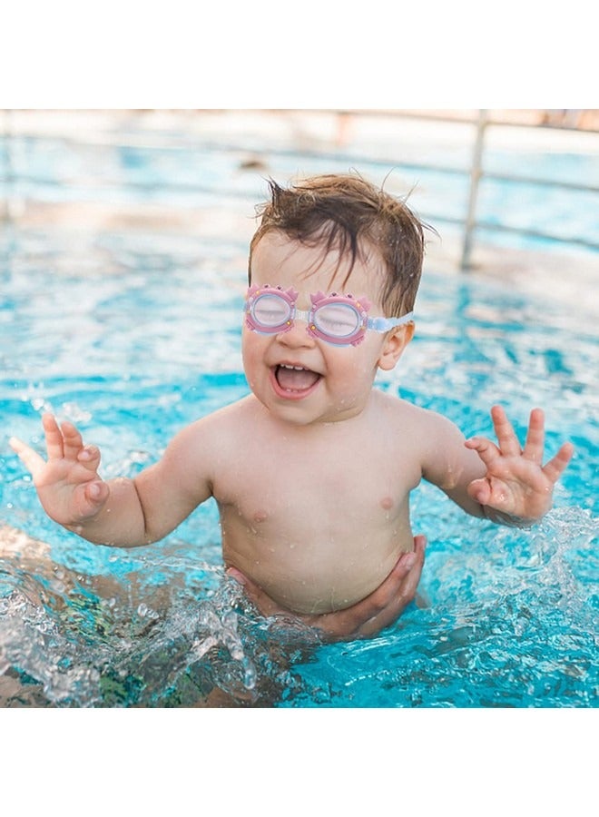 Beauenty Kids Crab Anti Fog Swimming Goggles, PC Lens Soft Silicagel Adjustable Straps Swim Goggles, Flexible Nose Bridge Design UV Wave Goggles - Image 4
