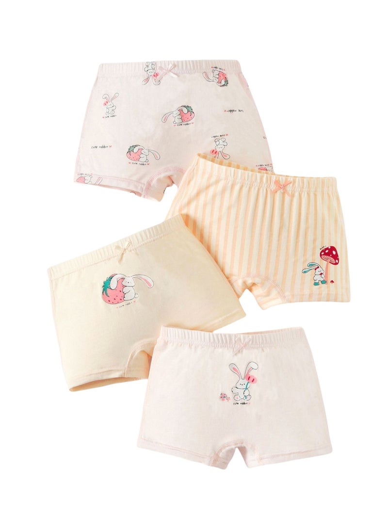 KUYING New Comfortable Skin friendly Breathable Underwear Set 0f 4