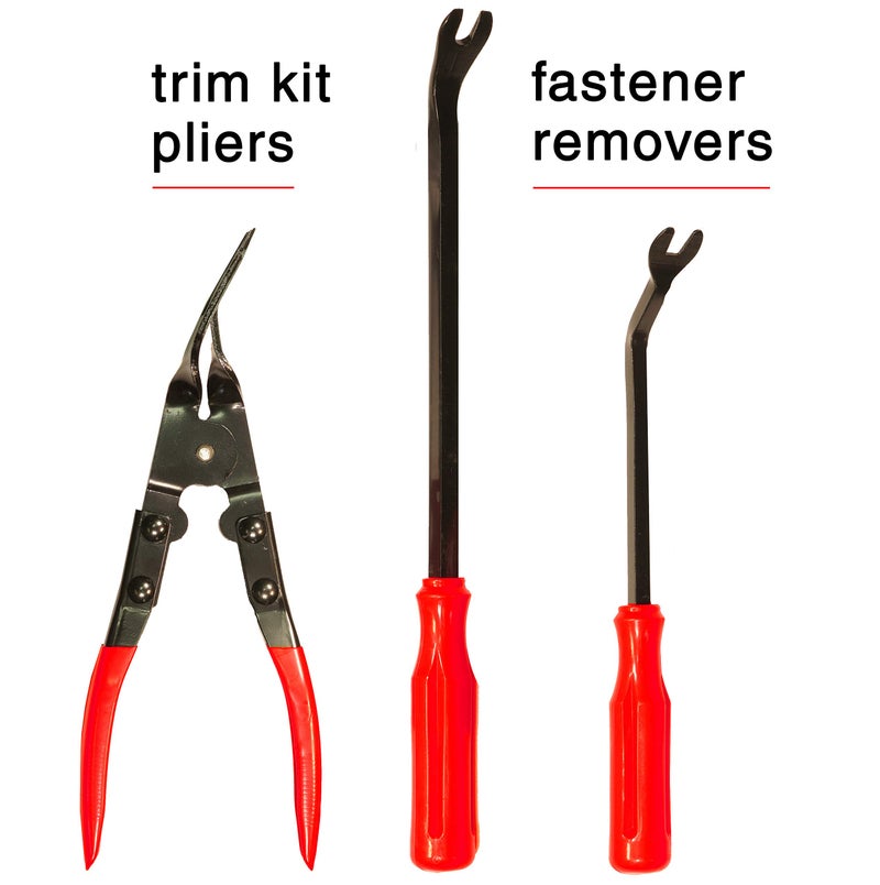 VViViD Auto Trim Panel Removal Tool Kit with Trim Clip Plier Set Car Door Dashboard Wire Terminal and Stereo Removal Instruments 19Pcs Pry Tools in Carry Bag - Image 5