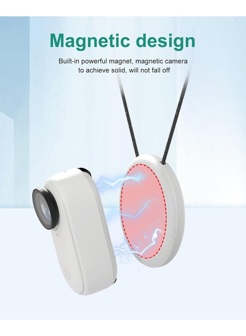 Magnet Pendant for Insta360 GO 3S/GO 3 Action Camera,Magnetic Holder with Quick Release Neck Strap as for Insta360 GO3S Accessories for Photography (White) - Image 5