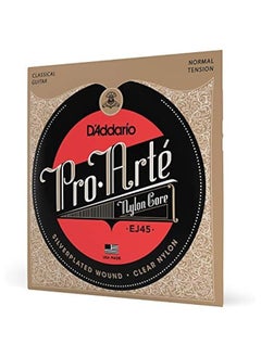 EJ45 Pro-Arte Nylon Classical Guitar Strings, Normal Tension – Nylon Core Basses, Laser Selected Trebles - Offers Balance of Volume and Comfortable Resistance – 1 Set