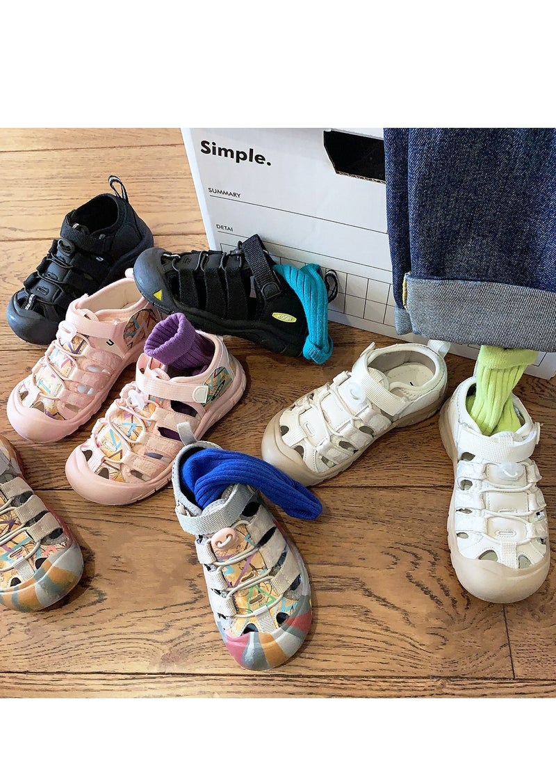 Summer Children's Shoes, Toe Cap Sandals, Outdoor Shoes - Image 2