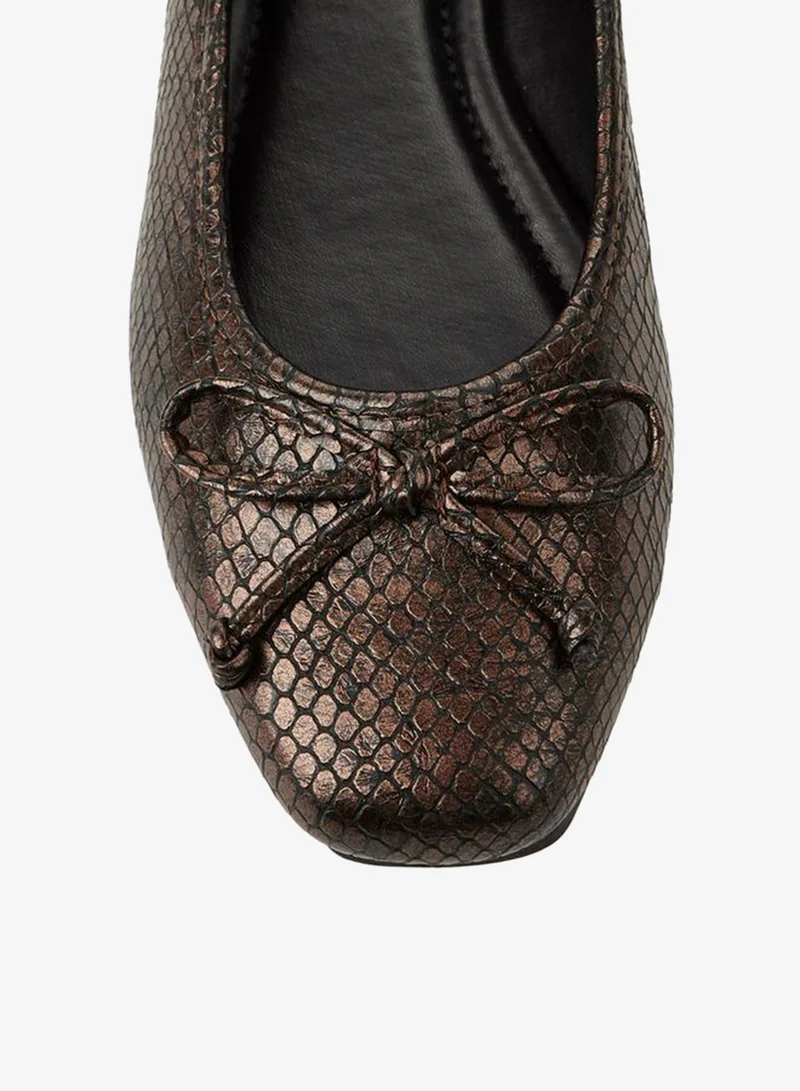 Flora Bella By Shoexpress BRONZE Flora Bella Women Slip-On Ballerina Shoes for Women | Best Price UAE