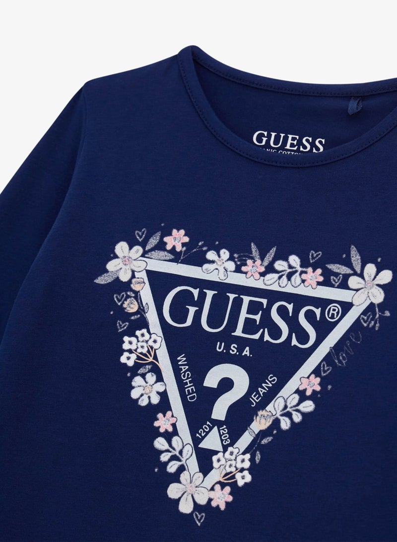 GUESS Kids Logo T-Shirt - Image 3