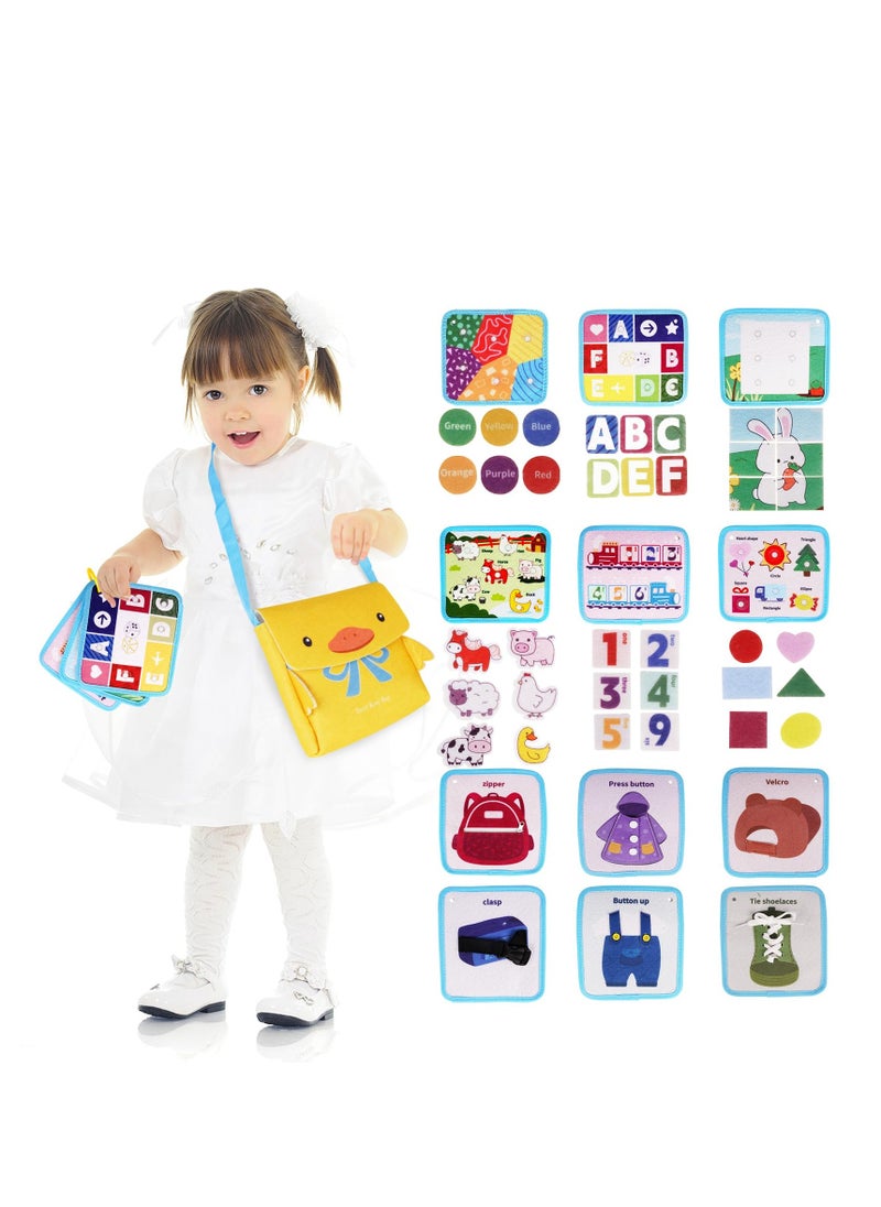 Generic - Toddler Quiet Book, Sensory Busy Board with 3D Activities, Engaging Learning Toy for Real-Life Skills, Perfect for Airplane Travel and On-the-Go Fun! - Image 1