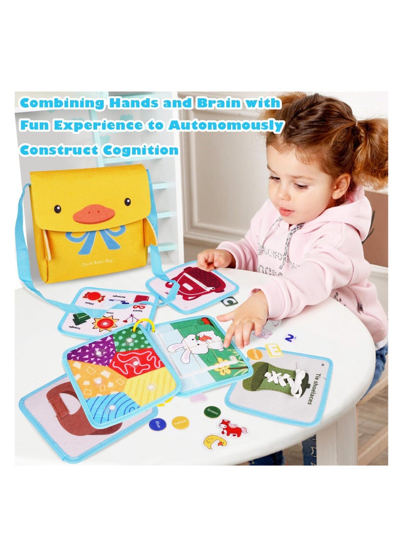 Generic - Toddler Quiet Book, Sensory Busy Board with 3D Activities, Engaging Learning Toy for Real-Life Skills, Perfect for Airplane Travel and On-the-Go Fun! - Image 1