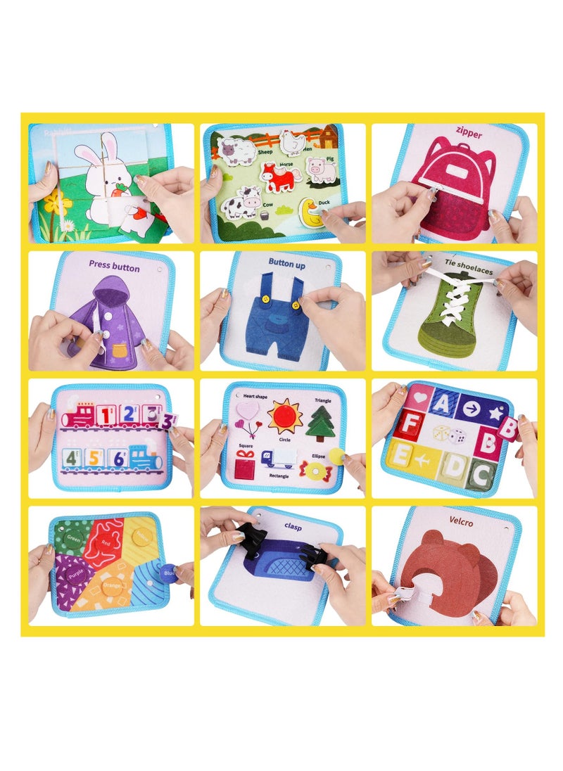 Generic - Toddler Quiet Book, Sensory Busy Board with 3D Activities, Engaging Learning Toy for Real-Life Skills, Perfect for Airplane Travel and On-the-Go Fun! - Image 1