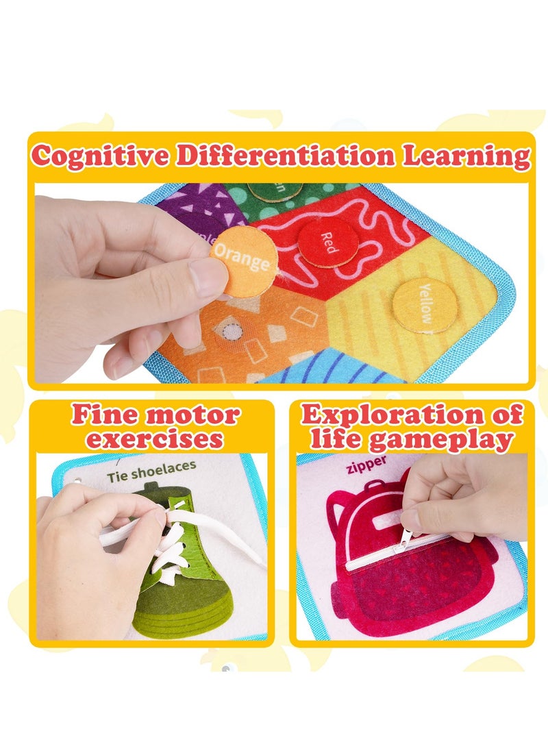 Generic - Toddler Quiet Book, Sensory Busy Board with 3D Activities, Engaging Learning Toy for Real-Life Skills, Perfect for Airplane Travel and On-the-Go Fun! - Image 1