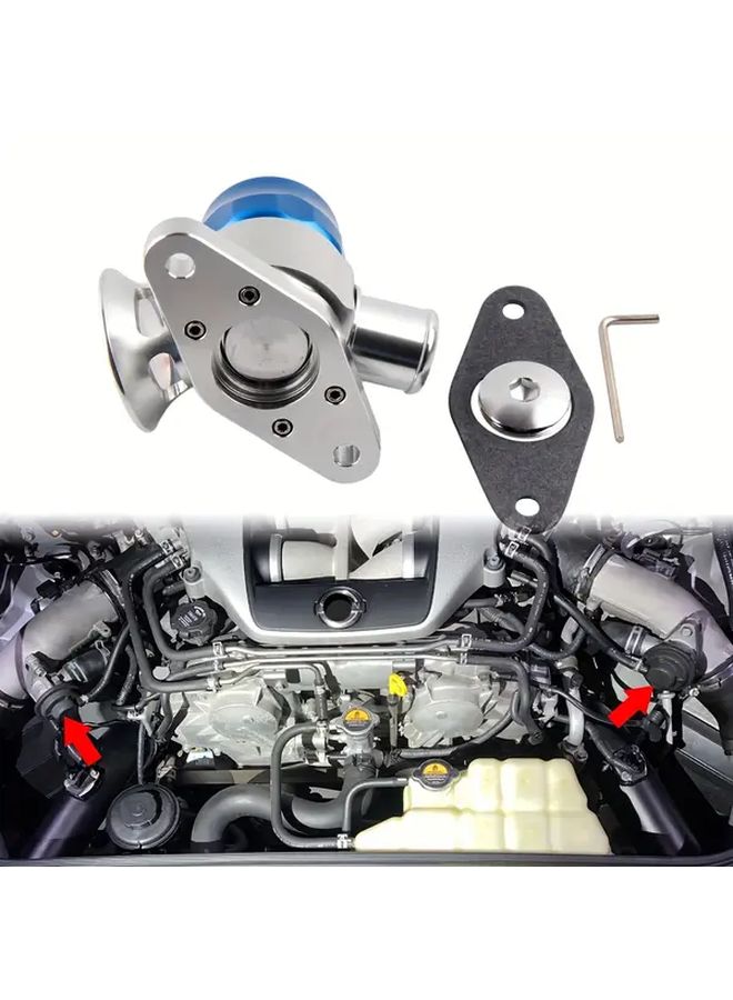 Blue 29mm Dual Port Blow Off Valve For Nissan Skyline R32 GTR RB26 Stagea - Image 4