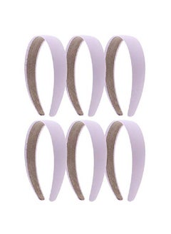 1 Satin Headband Set Of 6  Light Pink