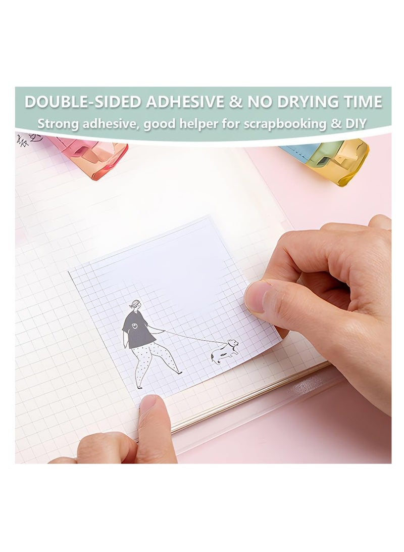 Barakah 4Pcs Whiteout Correction Tape, 2 in1 Double Sided Tape Roller, Cute Quick Dry Japan White Out, with Permanent Double Sided Adhesive Tape Roller Runner, Easy To Use Applicator, School Office Supplies - Image 5