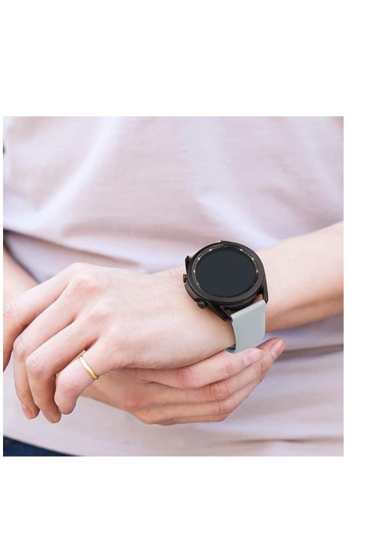 Quick Release Silicone Watch Band 20mm, Soft Breathable Sport Replacement Watch Strap for Samsung Galaxy Watch 40mm 44mm - Image 3