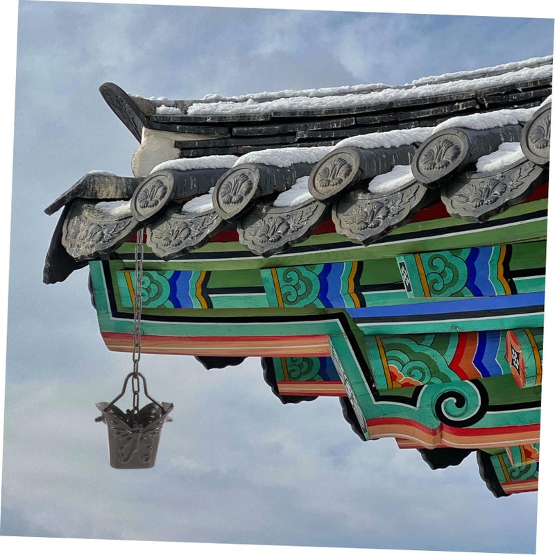 Butterfly Shape Rain Chain Cup Gutter Diverter For Outdoor Garden Patio Decoration - Image 5