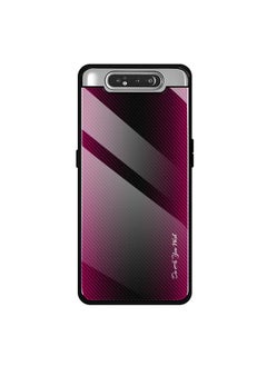 Zaboon Case For Galaxy A80 / A90 Texture Gradient Glass Protective Case  - Image 1