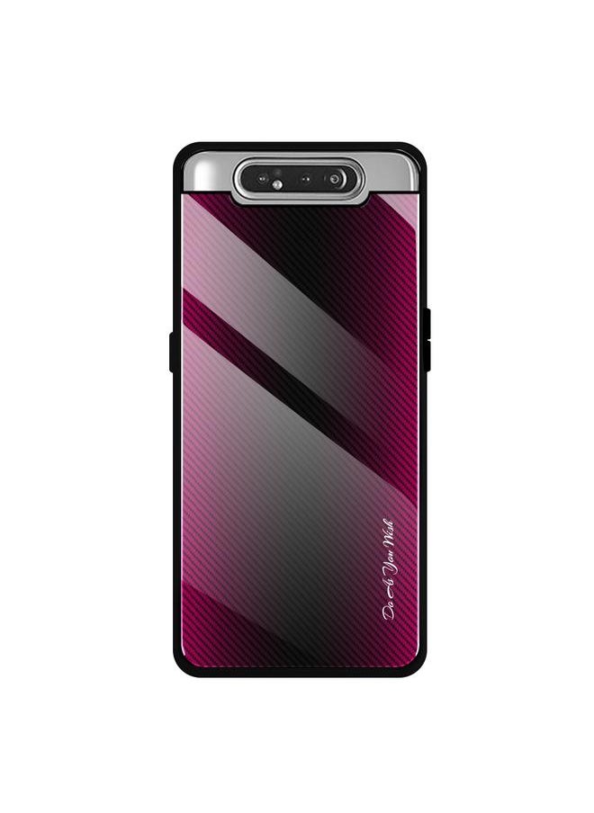 Zaboon - Case For Galaxy A80 / A90 Texture Gradient Glass Protective Case - Image 1