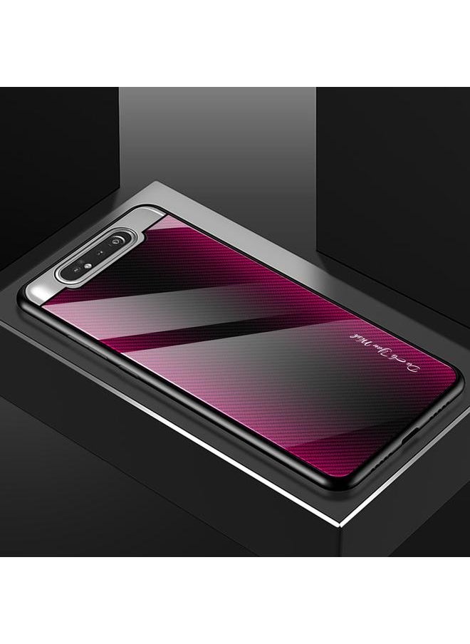 Zaboon - Case For Galaxy A80 / A90 Texture Gradient Glass Protective Case - Image 1